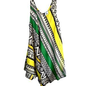 Gabe Women's Dress Cover Up One Size Fits Most Sleeveless Green  XL XXL XXXL